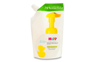 Пенка для умывания и мытья рук наполнитель для детей Sensitiv Babysanft Hipp 250мл