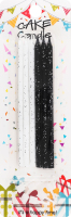Набір свічок для торту з підставками чорні та білі 13см №KYYW177 Greenwich Products Co. Limited 6шт