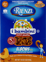 Rienzi Elbows with Carrot and Squash Mini Pasta