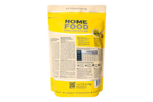 Корм д/дорослих собак середніх та великих порід М'ясо качки з нутом беззерновий гіпоалергенний сухий 1,6кг Home Food