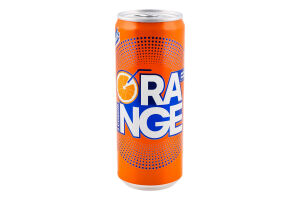 Напій безалкогольний соковмісний сильногазований Orange Живчик ж/б 0.33л