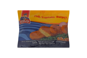 Бургеры рыбные замороженные с овощами Esva м/у 365г