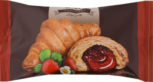 Круасан з начинкою зі смаком полуниці La Crema de Alva м/у 65г