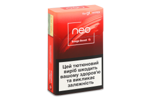 Изделие табакосодержащее для электрического нагревания с фильтром Neo Demi Rouge boost 20шт