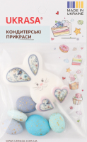 Набір кондитерських прикрас Зайчик на паличці з крашанками Ukrasa