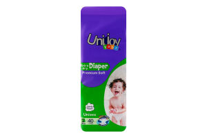 Підгузки Premium Soft S 3-6кг 40шт Uni Joy