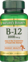 Nature's Bounty B-12 1000mcg Coated Tablets - 200 CT