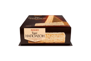 Торт на сладкосливочном масле Наполеон Roshen к/у 1кг