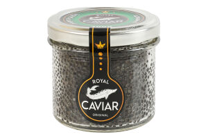 Ікра осетрових зерниста Premium Royal Caviar в/ґ с/б 100г