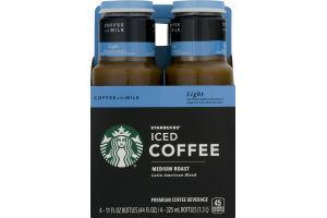 Starbucks Iced Coffee Medium Roast Coffee with Milk Light - 4 PK