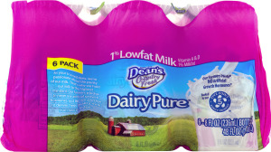 Dean's Dairy Pure 1% Lowfat Milk - 6 CT