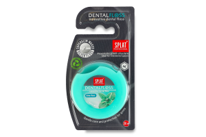 Нить зубная мятная с волокнами серебра 30м Professional Splat 1шт