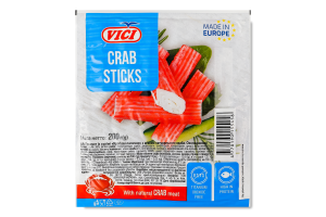 Палочки крабовые с мясом натурального краба Vici охл в/у 200г