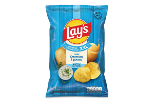 Чипсы картофельные Сметана и зелень Lay's м/у 170г
