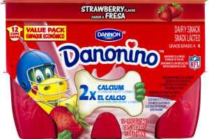 Dannon Yogurt Cups Strawberry - 12 CT