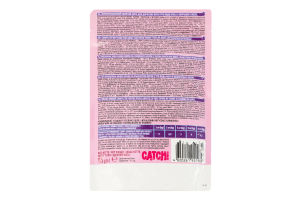 Корм влажный полнорационный для взрослых котов три вида мяса с овощами в желе Catch! д/п 85г