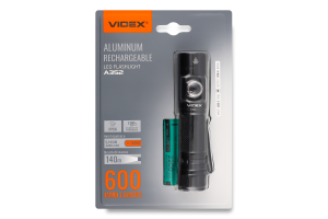 Ліхтарик портативний світлодіодний 600Lm 5000K VLF-A352 Videx