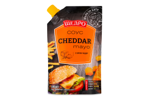 Соус з сиром Чеддер Cheddar mayo Щедро д/п 180г