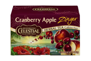 Celestial Seasonings Herbal Tea Cranberry Apple Zinger - 20 CT
