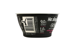 Йогурт 1% високобілковий по-ісландськи з фруктовим наповнювачем Чорна смородина-м'ята Skyr На здоров'я ст 150г