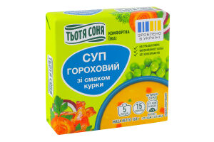 Суп гороховый со вкусом курицы Тьотя Соня м/у 160г