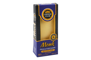 Сыр 50% твердый Монастырский выдержанный Cheese Club к/у 150г