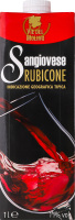 Вино 1л 11% червоне сухе Sangiovese Rubicone Vie del Molino т/п