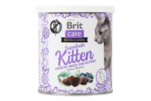 Ласощі д/кошенят Снек Суперфрутс з куркою 100г Бріт Кеа