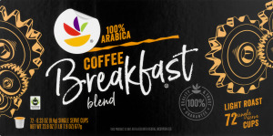 Ahold Light Roast Single Serve Cups Coffee Breakfast Blend - 72 CT