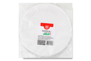 Тарелка бумажная d185мм ТМ "1" 6шт