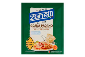 Сыр 32% тертый Грана Падано DOP Zanetti м/у 50г