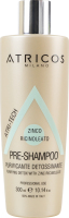 Детокс-шампунь для волос глубокого очищения с цинком Atricos Milano 300мл