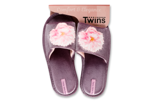 Тапочки открытые домашние женские Twins №5823 36-37 лиловый