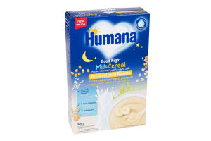 Каша молочна для дітей від 6міс суха 5 злаків з бананом Солодкі сни Humana к/у 200г