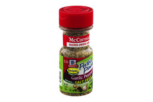McCormick Perfect Pinch Garlic Pepper Salt Free