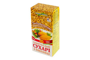 Сухарі панірувальні Любительські Золоте зерно к/у 350г