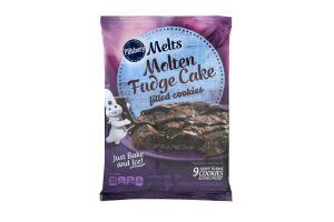 Pillsbury Melts Molten Fudge Cake Filled Cookies - 9 CT