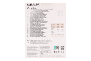 Футболка жіноча Giulia Crop top deep taupe S/M