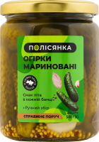 Огірки мариновані стерилізовані Полісянка с/б 540г