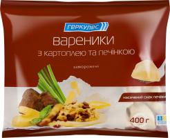 Вареники замороженные с картофелем и печенью Геркулес м/у 400г
