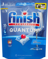 Засіб для миття посуду в посудомийних машинах в капсулах All in 1 Quantum Powerball Finish 35шт