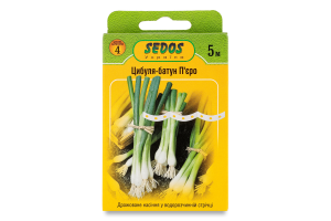 Насіння Цибуля батун П"єро дражоване на стрічці 5м 2г Седос