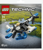 Конструктор для дітей від 7років №30736 White seaplane Technic Lego 82ел