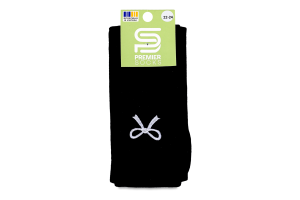 Гольфи підл Premier socks вишит бантик чорн р22-24