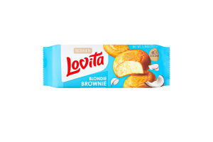 Печенье сдобное с кокосом Blondie brownie Lovita Roshen м/у 152г