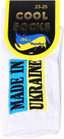 Носки женские Cool Socks Made in Ukr белый р.23-25