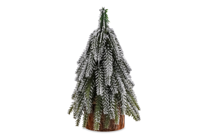 Прикраса декор Ялинка засніжена 20см в асор 985732