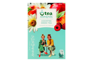 Ассорти чая зеленого Tea Moments к/у 15шт
