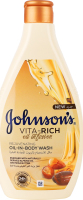 Гель для душа питательный с маслами миндаля и ши Oil infusion Vita-Rich Johnson's 400мл