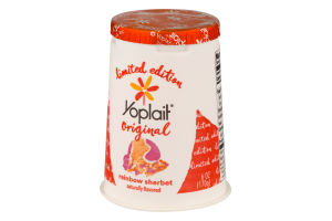 Yoplait Original Low Fat Yogurt Rainbow Sherbet